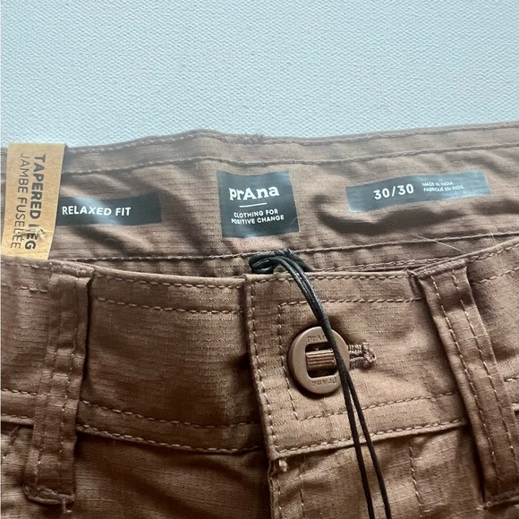 NWT PrAna Men's Double Peak Convertible Pant Fit 30x30 Antique Bronze MSRP $110 - Picture 8 of 11